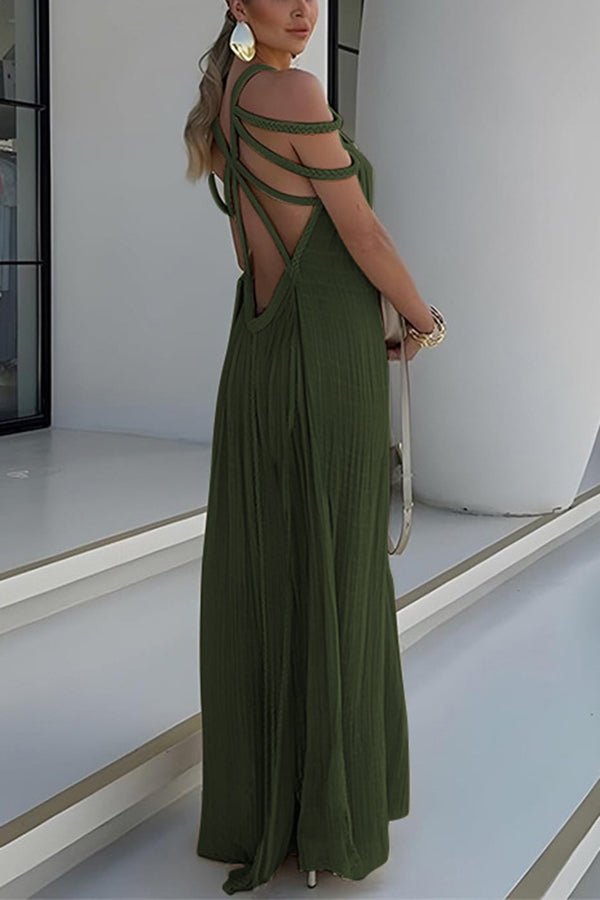 Hannah - Moderne Elegantie Maxi Dress - Jumplein