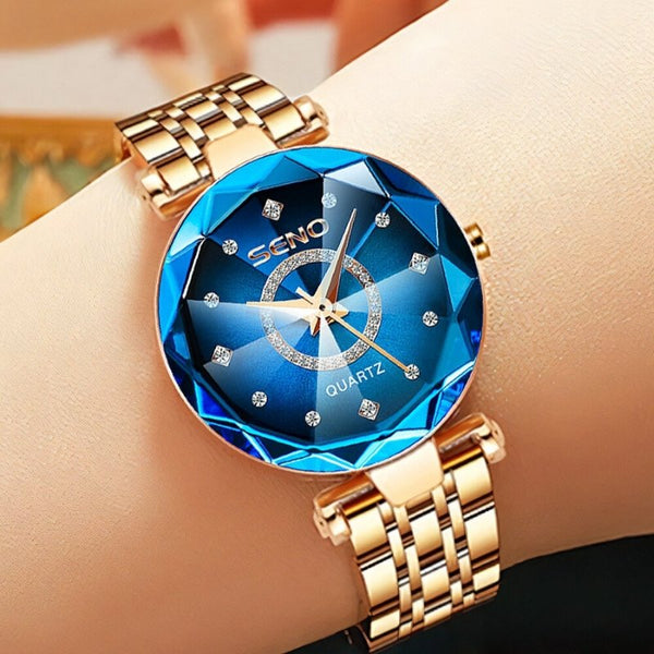 Horloge blauwe best sale wijzerplaat dames