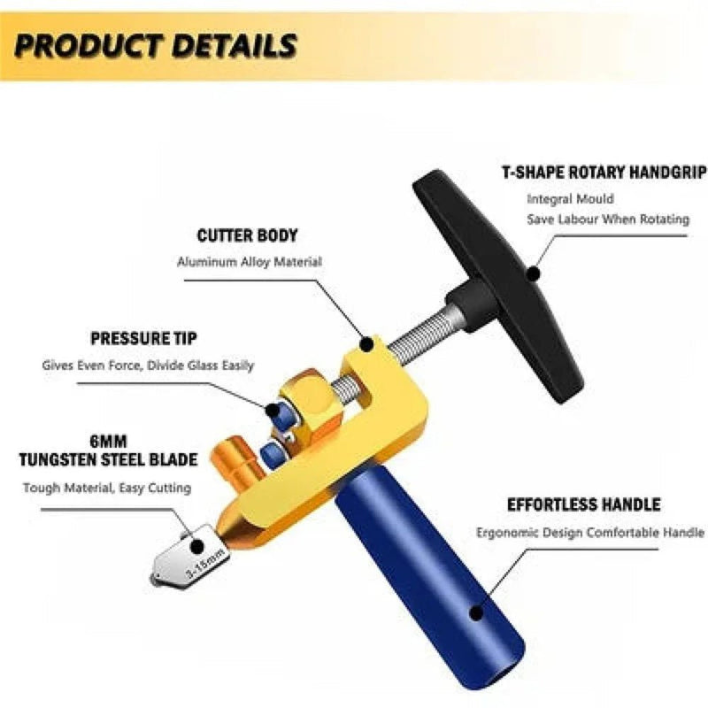 ProCrafter™ - 2-in-1 Keramiek & Glas Tegelsnijder - Jumplein